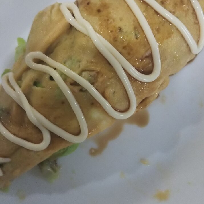 屋台風オムキャベ!